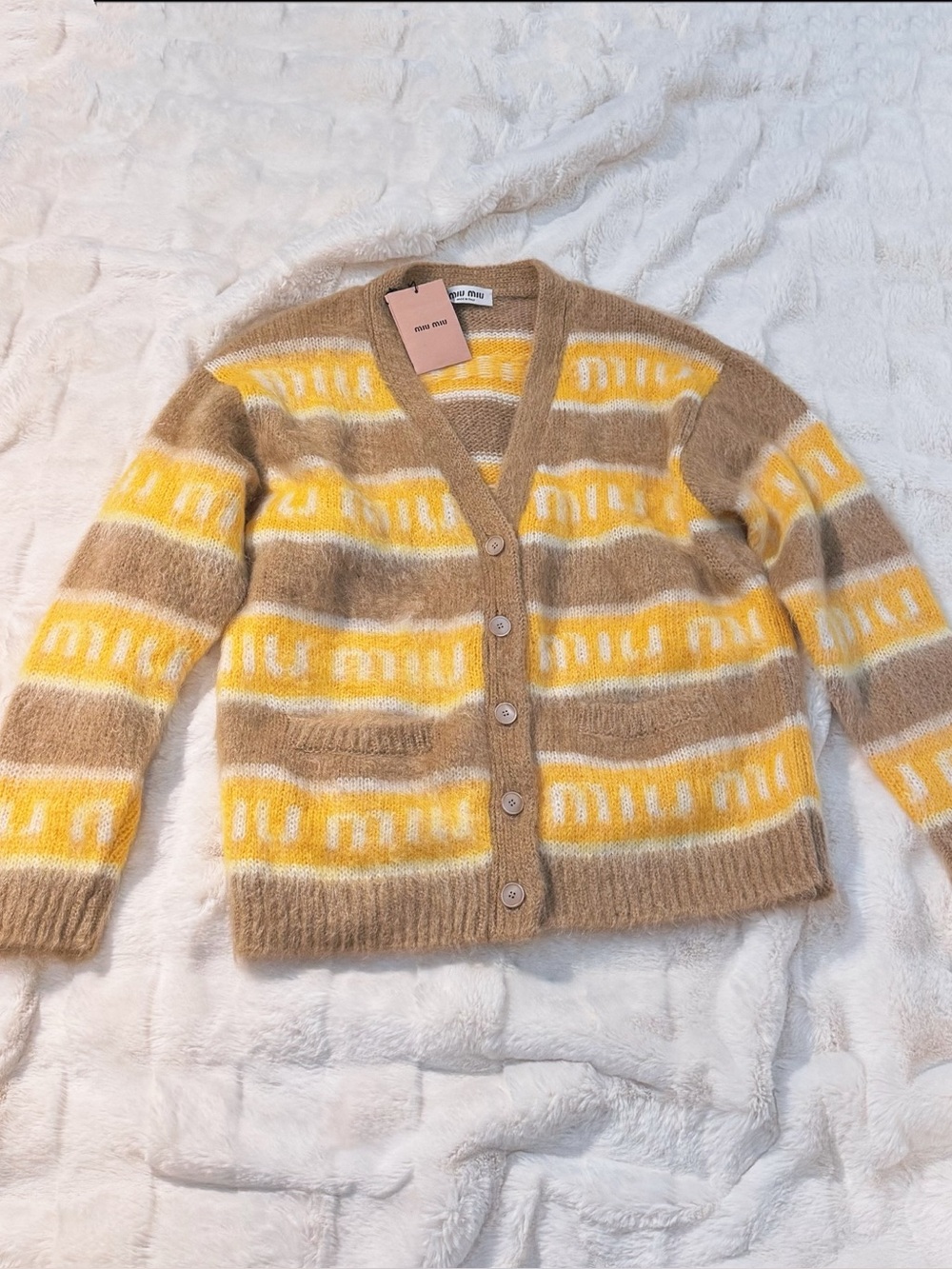 Miu Miu mohair-blend cardigan - Picture 2 of 13